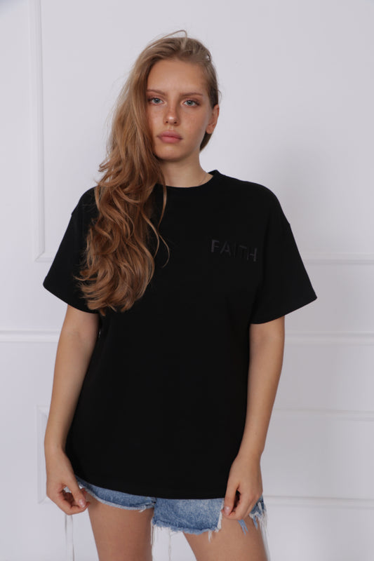 Oversize Black Stylish Cotton T-shirt